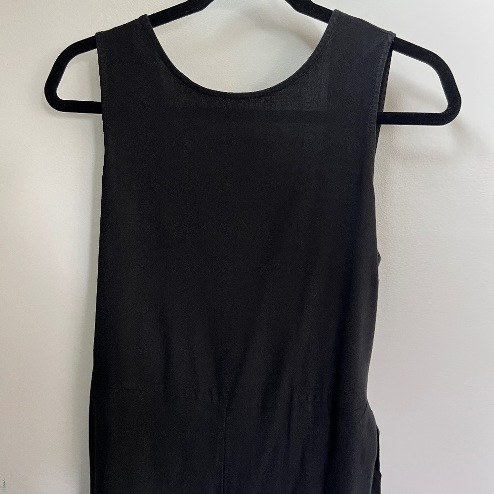 Marine Layer Eloise Belted Jumpsuit in Black - Medium / Black